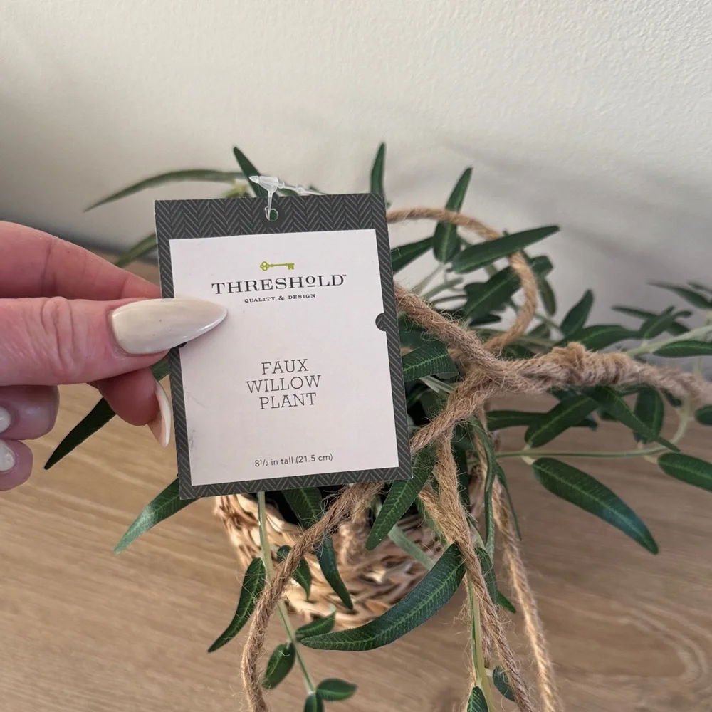 Target Threshold Faux Willow Plant Hanging